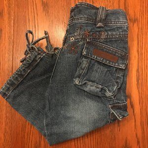 Calvin Klein 6-Pocket Floral Ribbon Tie Jeans